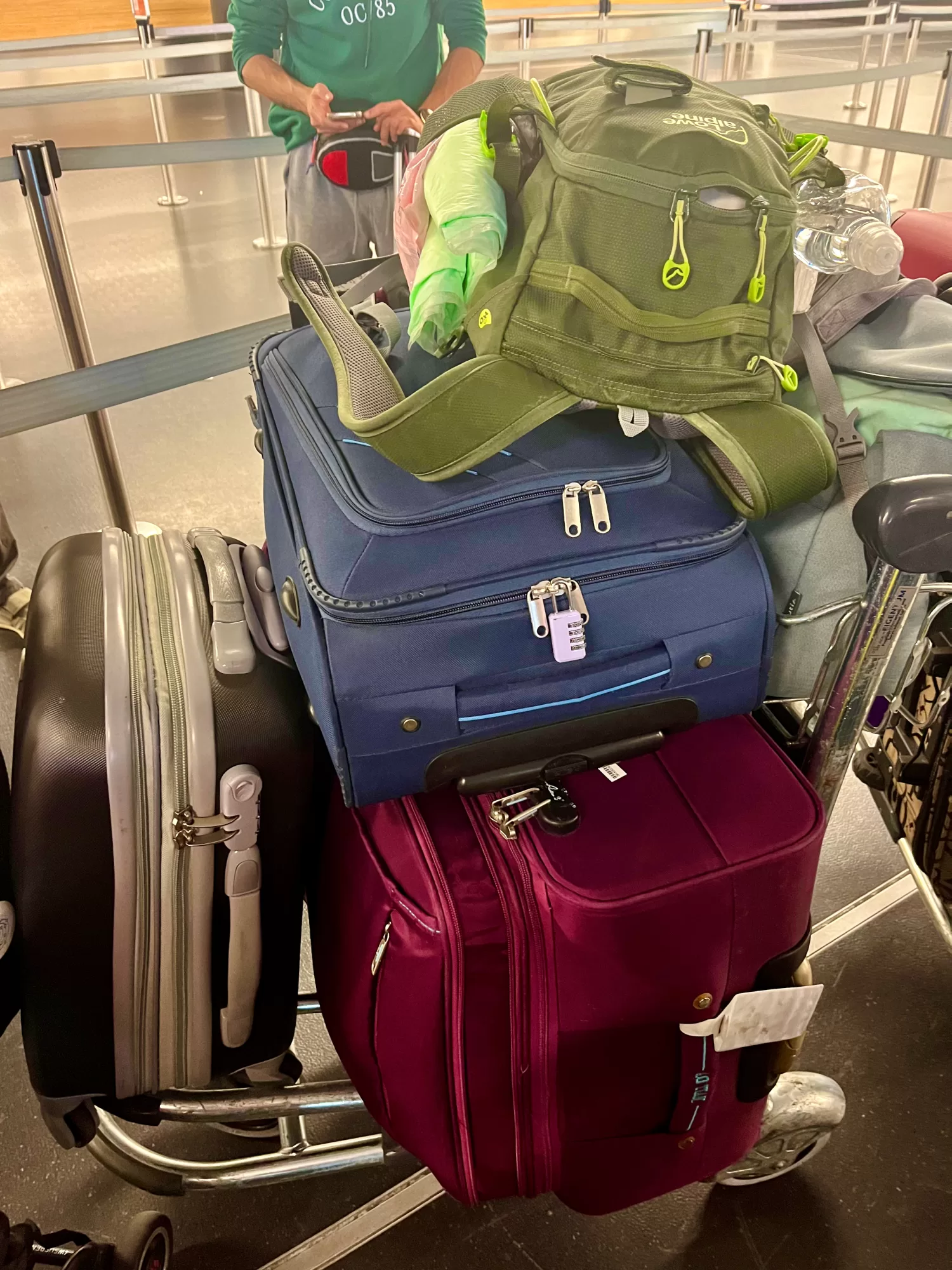 Half of our luggage's