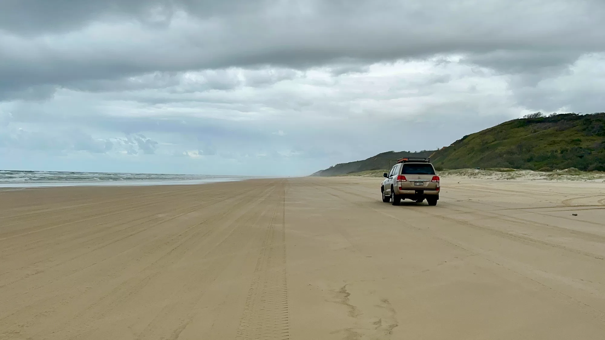 K'gari Fraser Island beach highway in Queensland