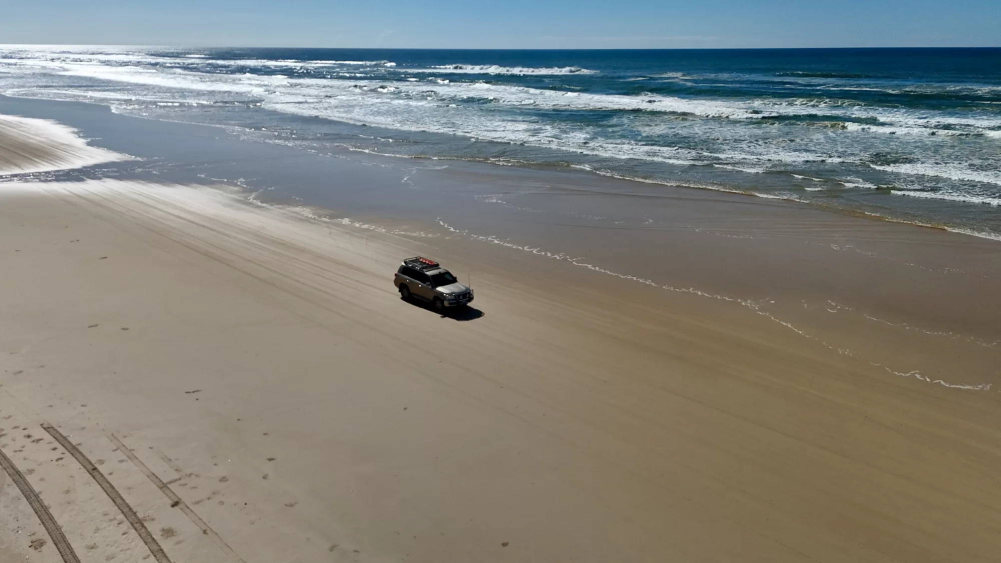 Beach highway K´Gari Fraser Island QLD